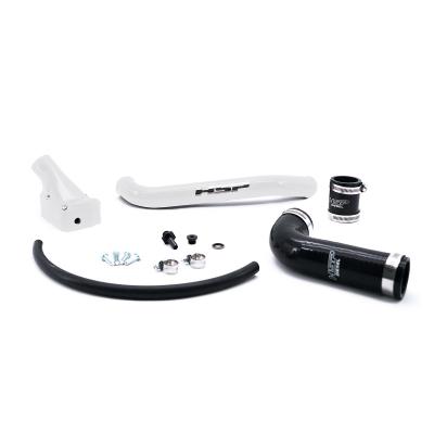 2001-2005 Chevrolet / GMC Billet Forward Facing Thermostat Housing Kit Polar White