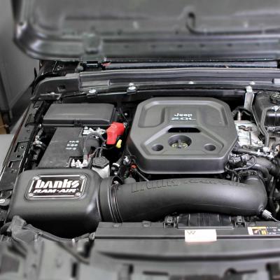 Banks Ram-Air Big-Ass Dry Filter Cold Air Intake System for 18-23 Jeep Wrangler JL 2.0L Turbo