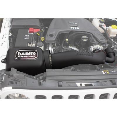 Ram-Air Intake System Oiled Filter for 18-26 Jeep Wrangler JL 3.6L and 20-26 Gladiator 3.6L Banks Power