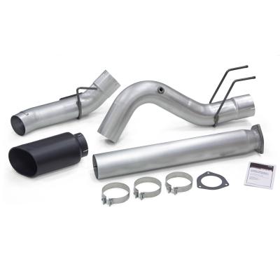 Monster Exhaust System 5-inch Single Exit Black Tip 17-26 Ford F250/F350/F450 6.7L Banks Power