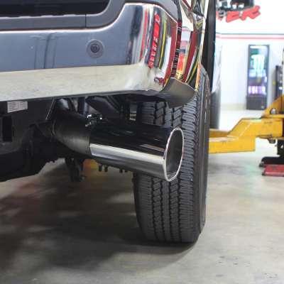 Monster Exhaust System 5-inch Single Exit Chrome Tip 17-26 Ford F250/F350/F450 6.7L Banks Power