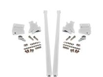 2001-2010 Chevrolet / GMC 75 inch Bolt On Traction Bars 3.5 inch Axle Diameter Polar White