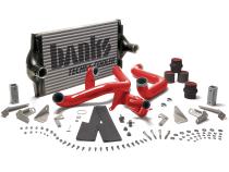 Intercooler Upgrade, Includes Boost Tubes (red powder-coated) for 1994-1997 Ford F250/F350 7.3L Power Stroke