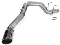 Monster Exhaust System for 19-24 RAM 2500/3500 6.7L Cummins Crew Cab Long Bed (SRW) Chrome-Plated Stainless Tip Banks Power