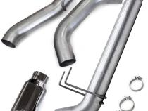 Monster Exhaust System for 19-24 RAM 2500/3500 6.7L Cummins Crew Cab Long Bed (SRW) Chrome-Plated Stainless Tip Banks Power